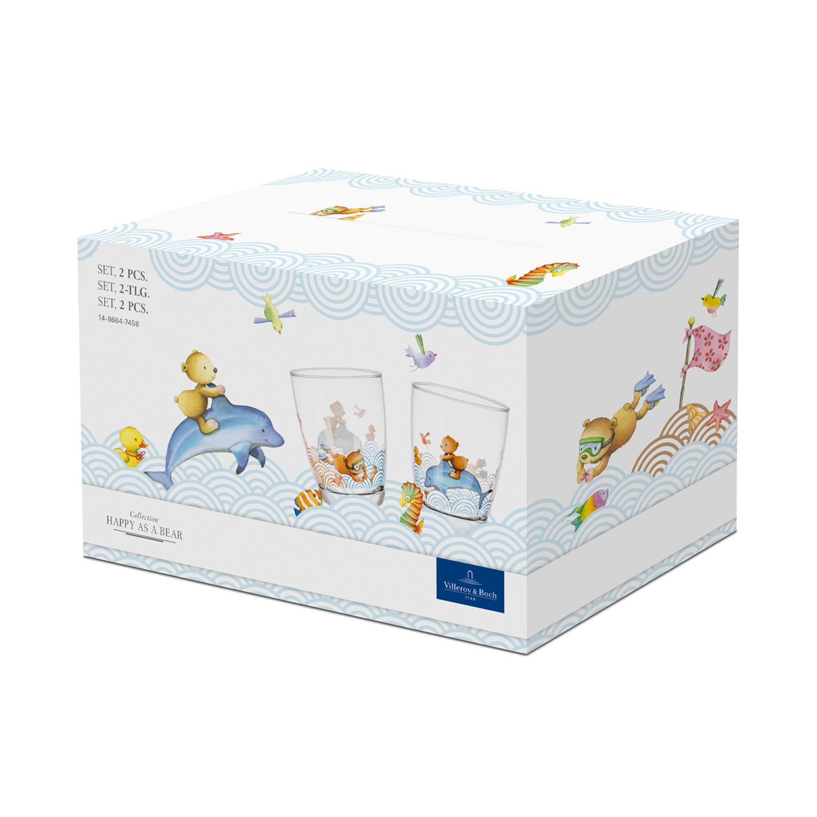 Villeroy & Boch HAPPY AS A BEAR Kinderglas 2er Set