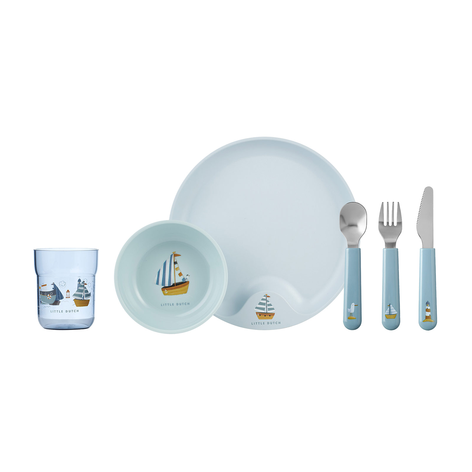 Mepal MIO Kindergeschirrset Sailors Bay 6-teilig - A 