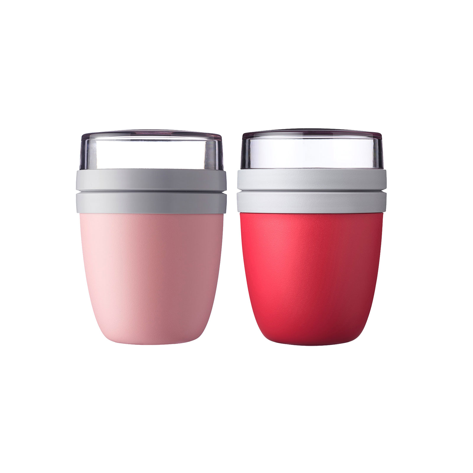 Mepal ELLIPSE Lunchpot 500 + 200 ml Nordic Pink & Nordic Red 2er Set