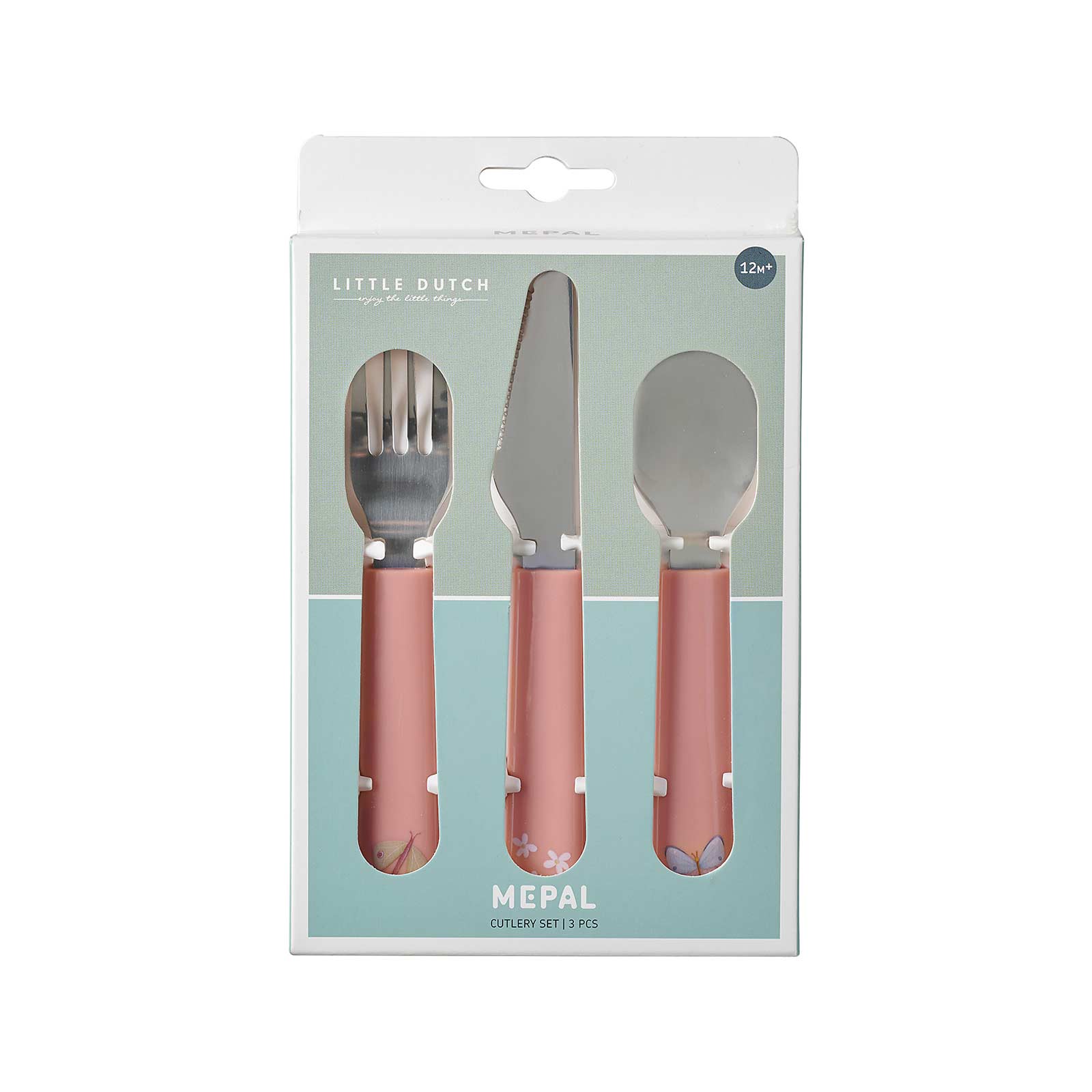 Mepal MIO Kinderbesteck Set Flowers & Butterflies 3-teilig - A 