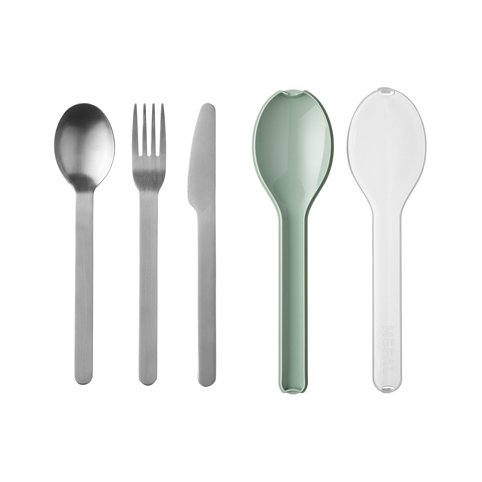 Mepal ELLIPSE Besteck-Set 3-teilig Nordic Sage - A 