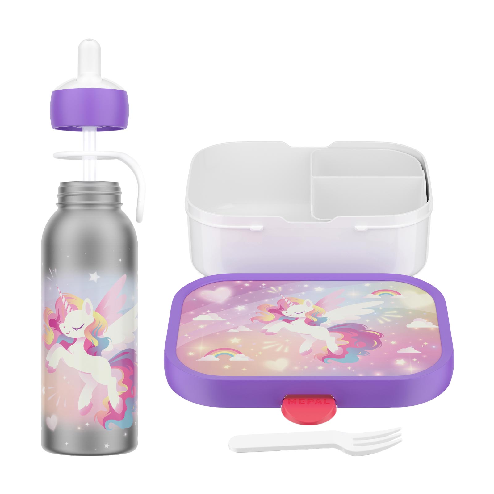 Mepal CAMPUS Lunchset mit Thermoflasche 2-teilig Unicorn Glow (2025)