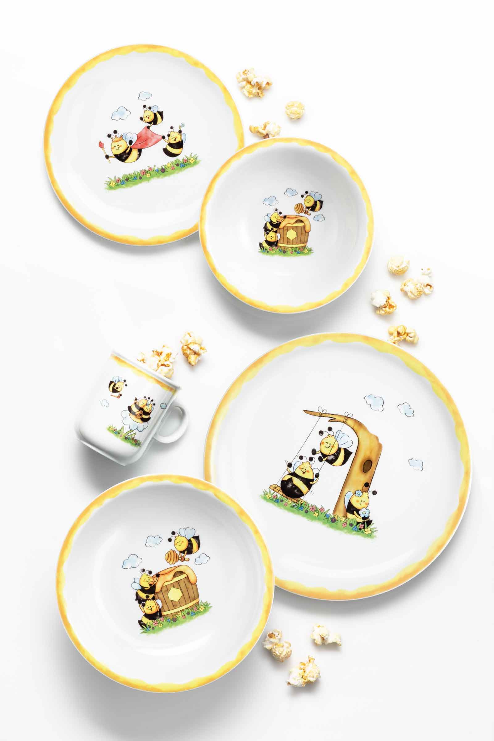 Seltmann Weiden Compact Kindergeschirr Set 3-teilig - Fleißige Bienen