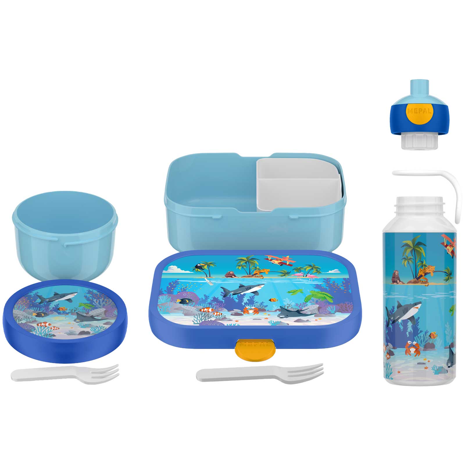 Mepal CAMPUS Lunchset Tropical Ocean 3-teilig (2025)