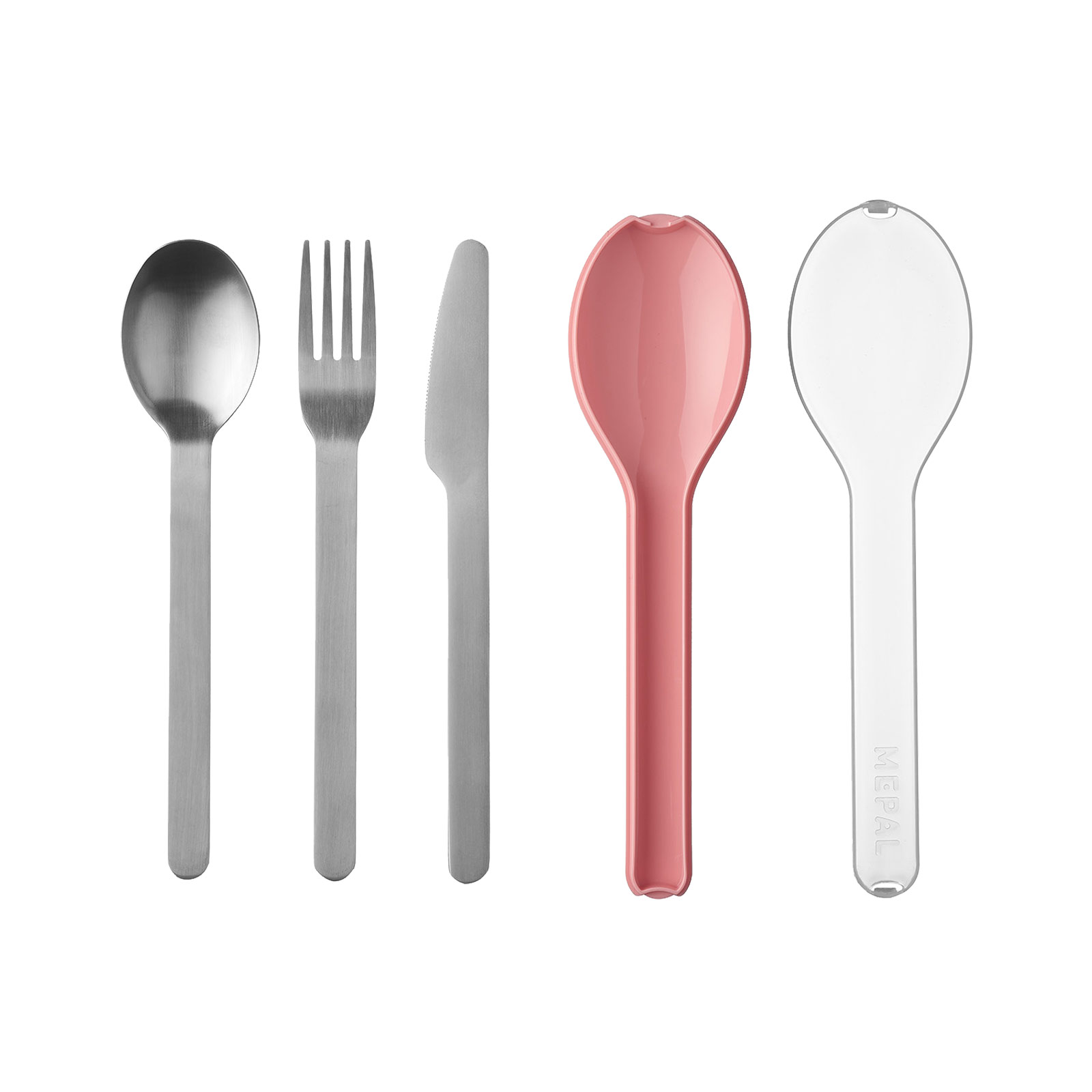 Mepal ELLIPSE Besteck-Set 3-teilig Nordic Pink - A 