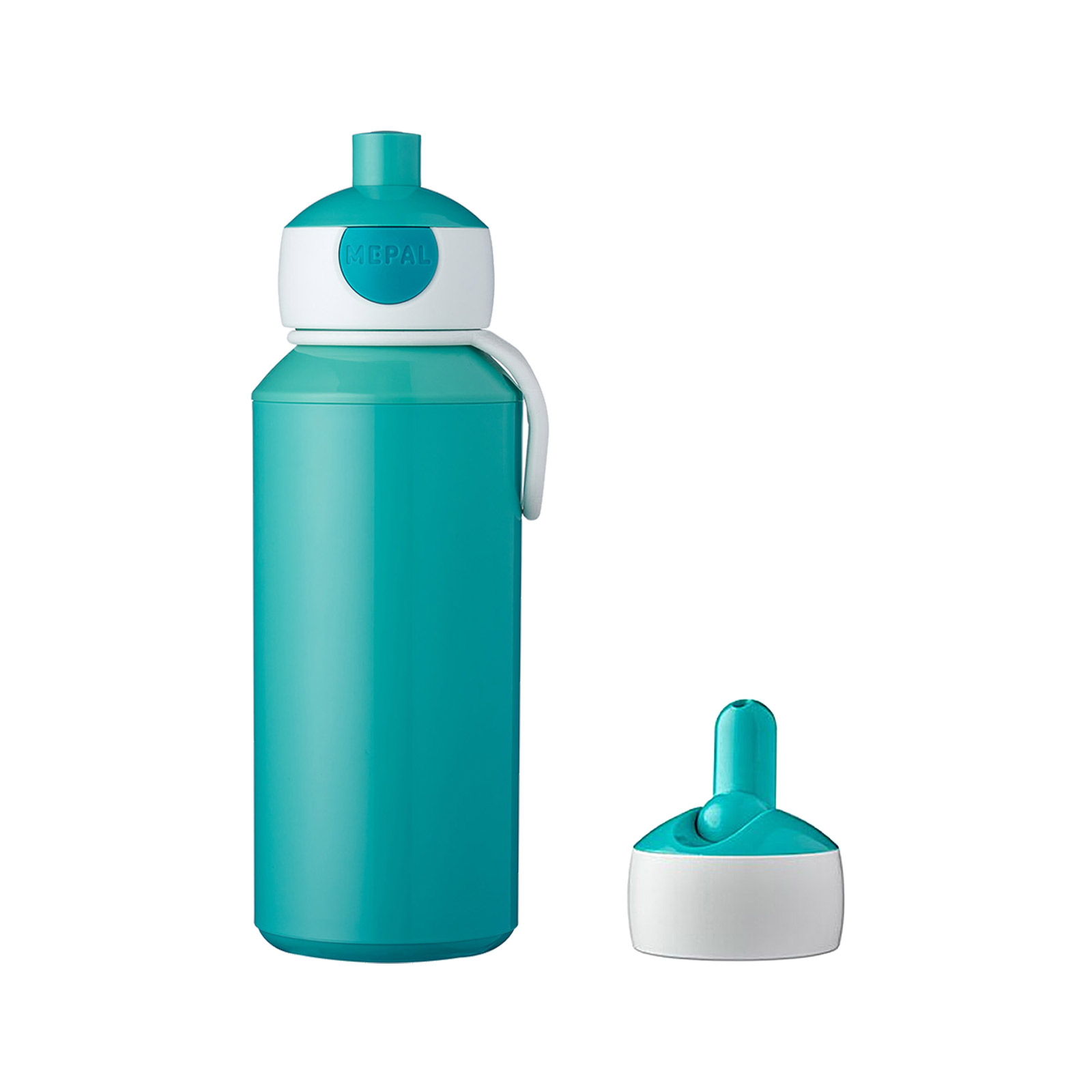 Mepal CAMPUS Pop-up Trinkflasche Set mit Flip-Up Ersatzdeckel türkis