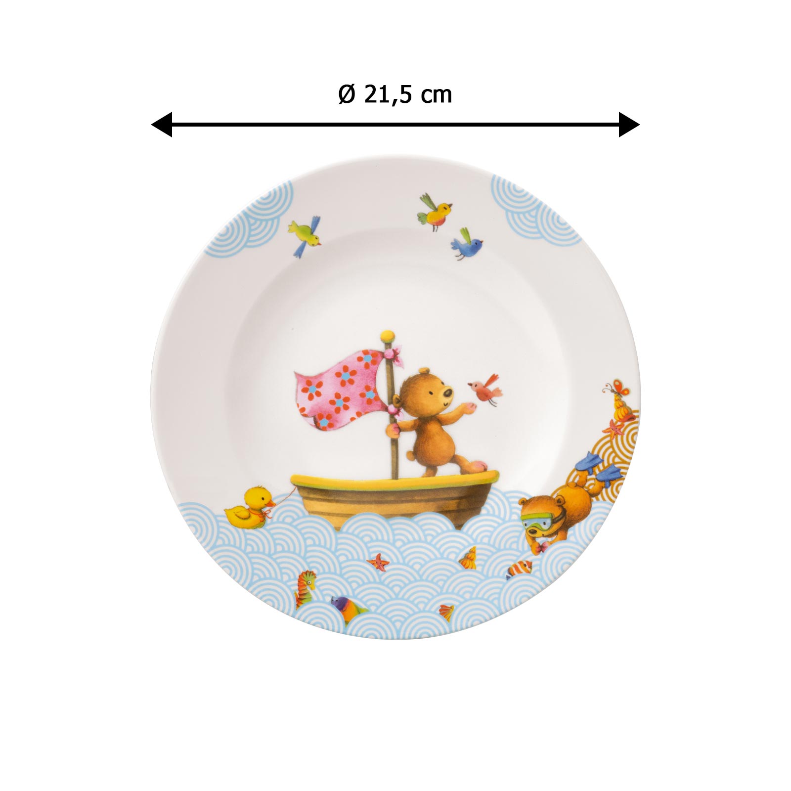 Villeroy & Boch HAPPY AS A BEAR Kinderteller flach - NEU - A 