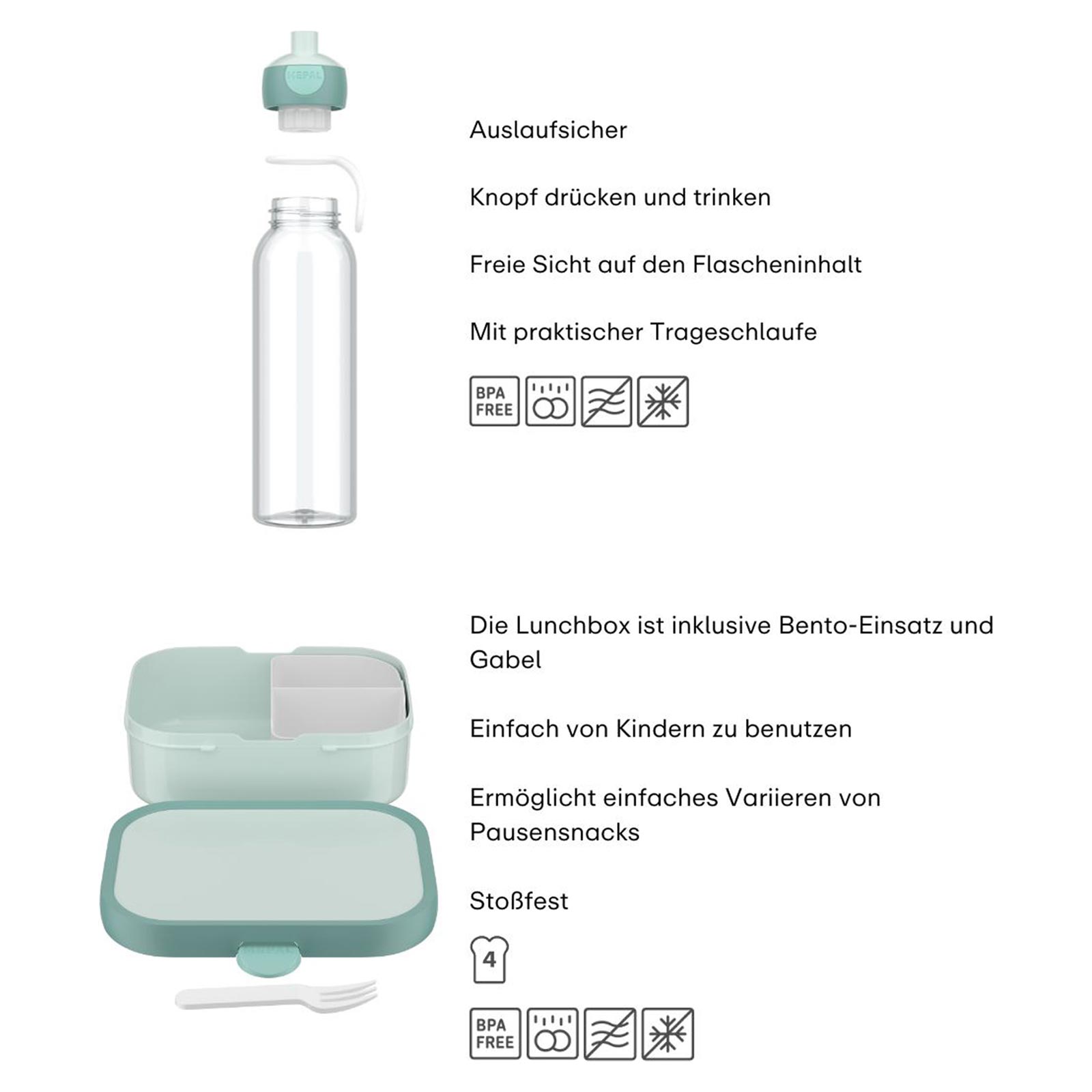 Mepal CAMPUS Pausenset 2-teilig Cool Blue (2025)