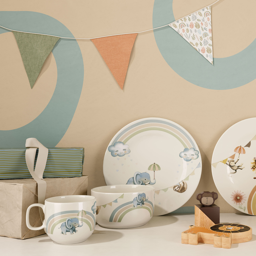 Villeroy & Boch Walk like an Elephant Kindergeschirr Set 3-teilig