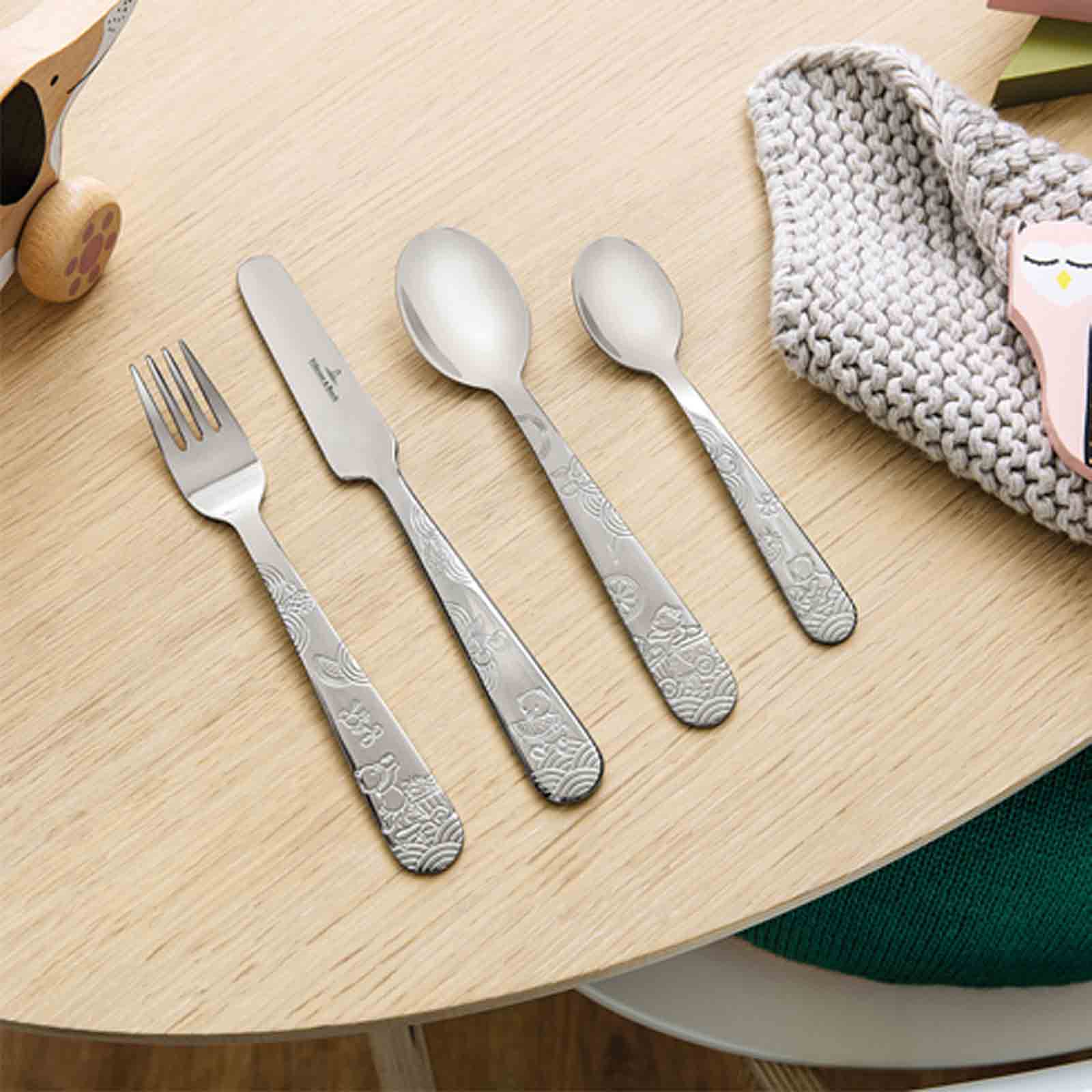 Villeroy & Boch HUNGRY AS A BEAR Kinderbesteck 4-teilig
