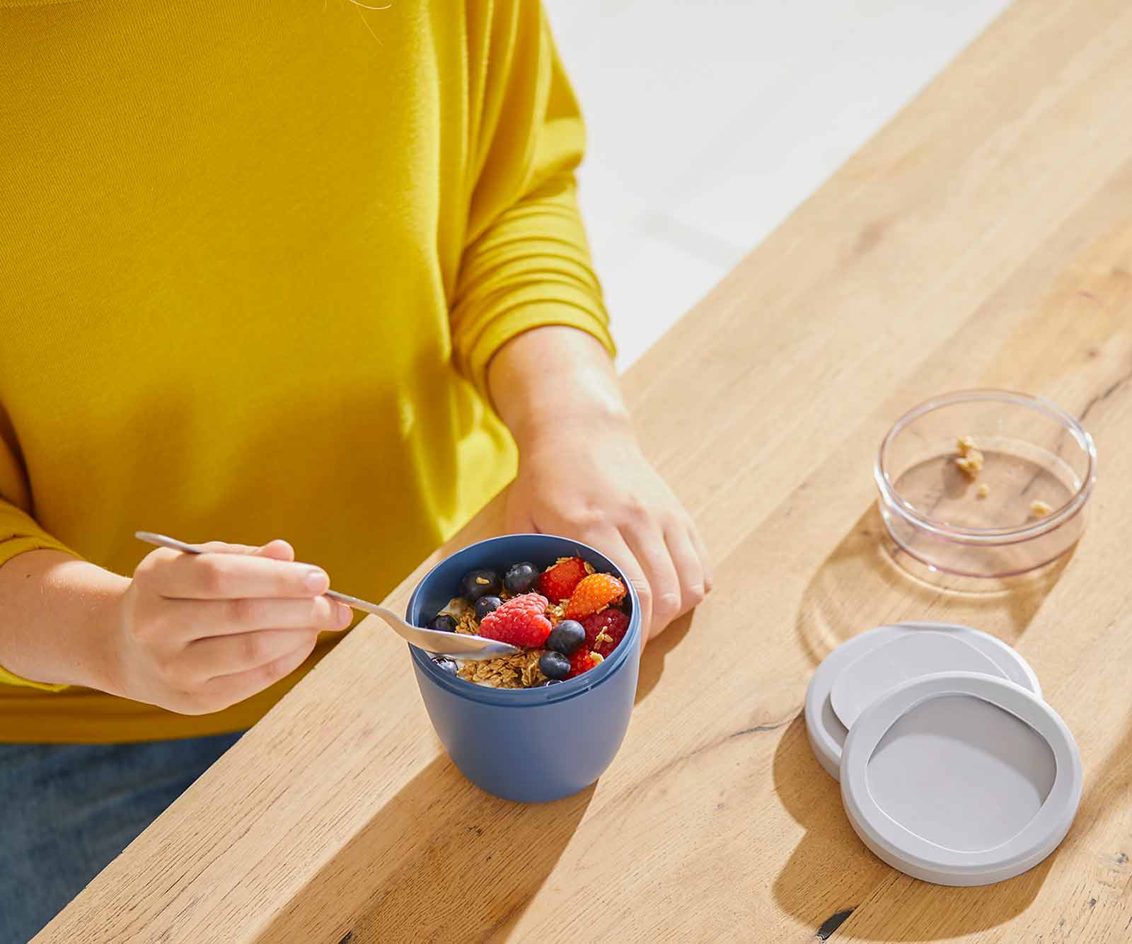 Mepal ELLIPSE Lunchpot Switch mit Snack-Deckel Weiß - A 