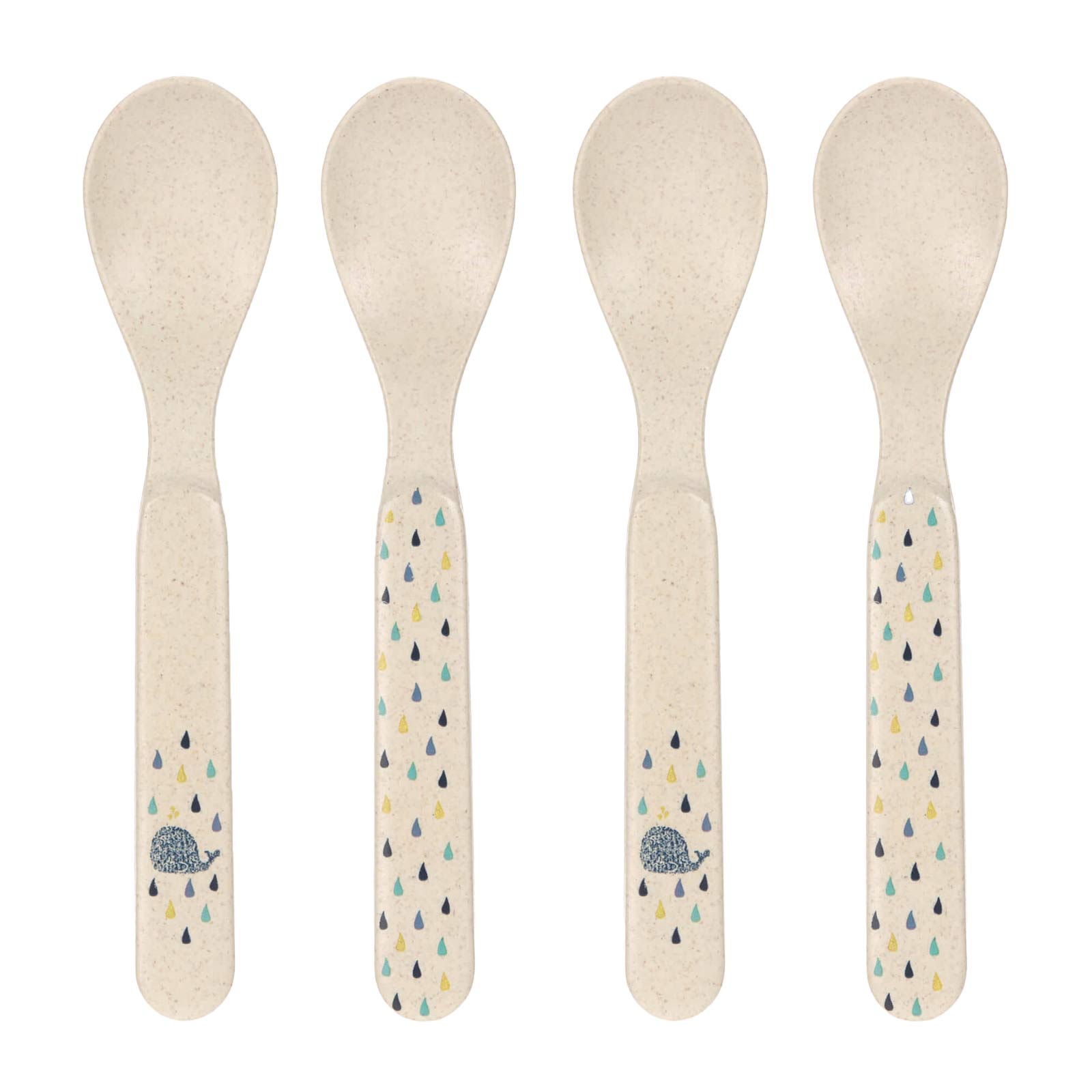 Lässig Kinderlöffel 4er Set Little Water Wal - A 