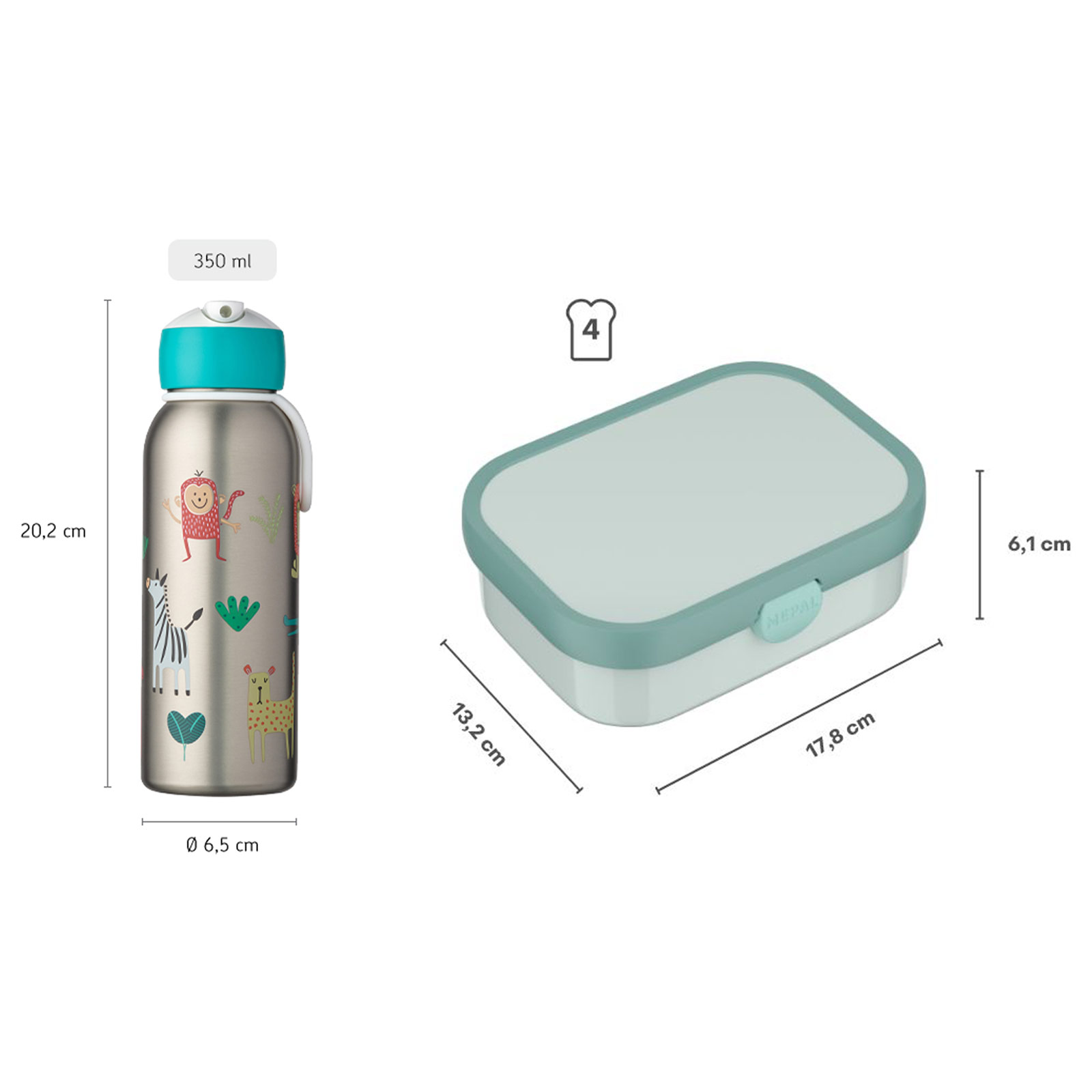 Mepal CAMPUS Lunchset mit Thermoflasche 2-teilig Unicorn Glow (2025)