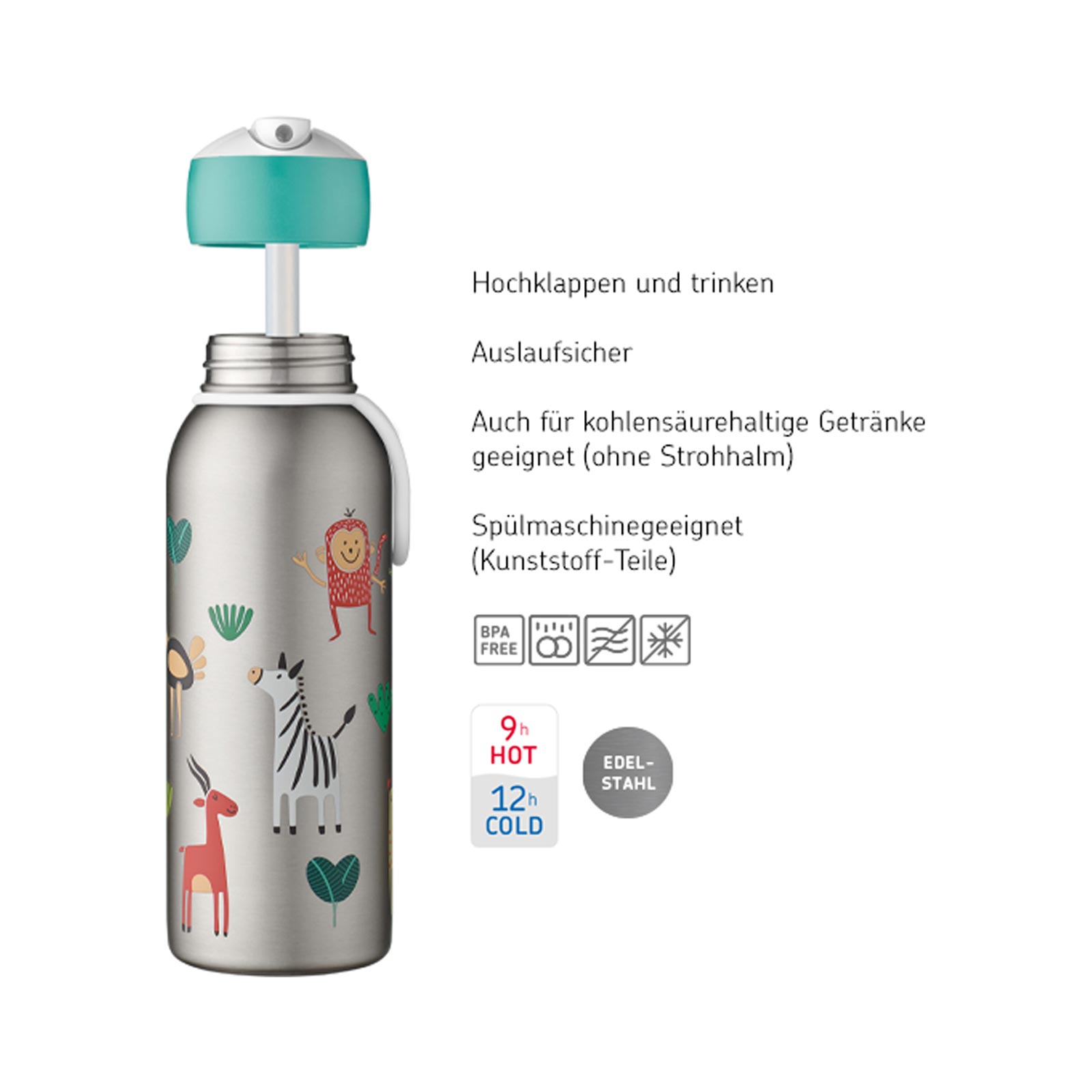 Mepal CAMPUS Thermoflasche Flip-Up 350 ml Unicorn Glow (2025)