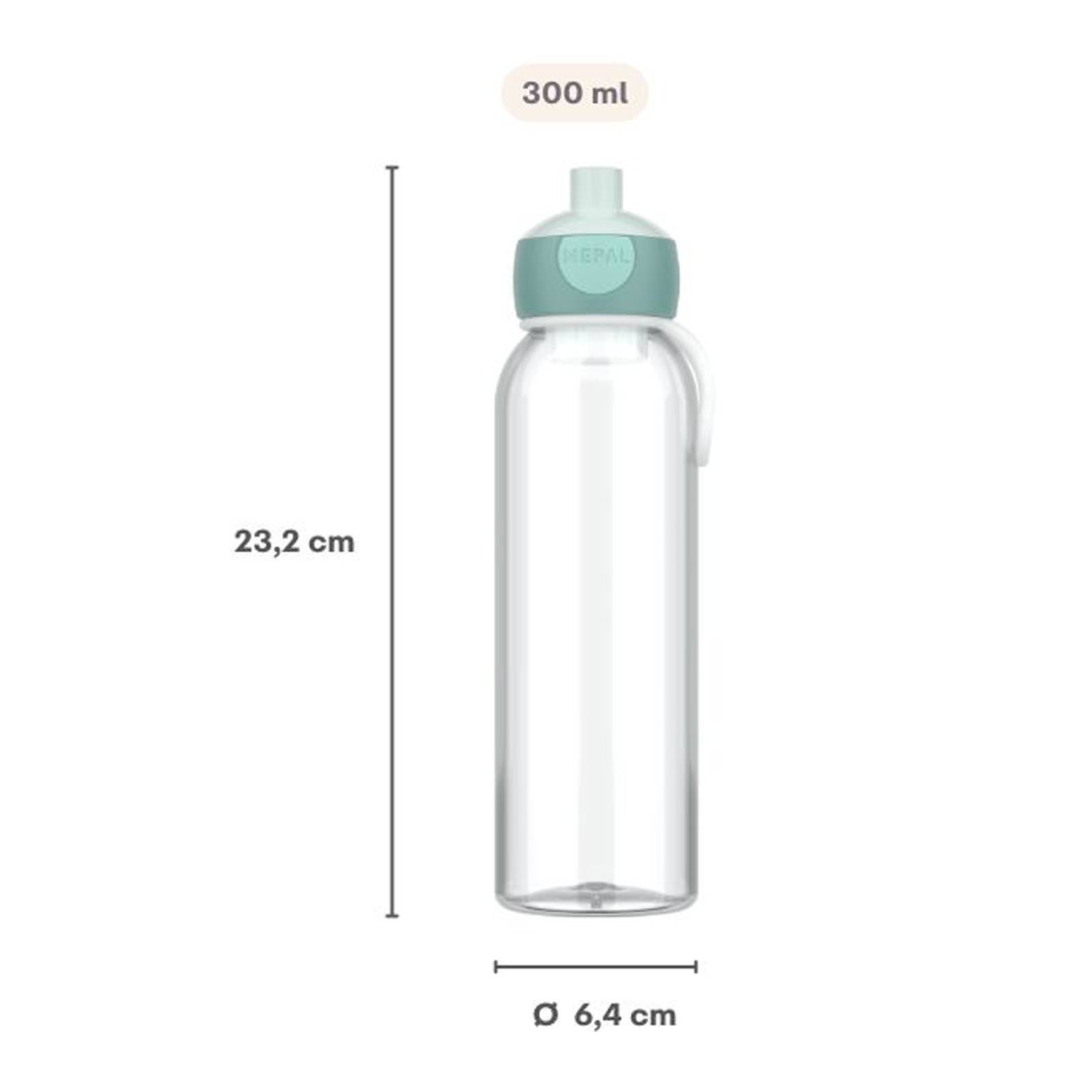 Mepal CAMPUS Wasserflasche Pop-Up 500 ml Cool Mint (2025)