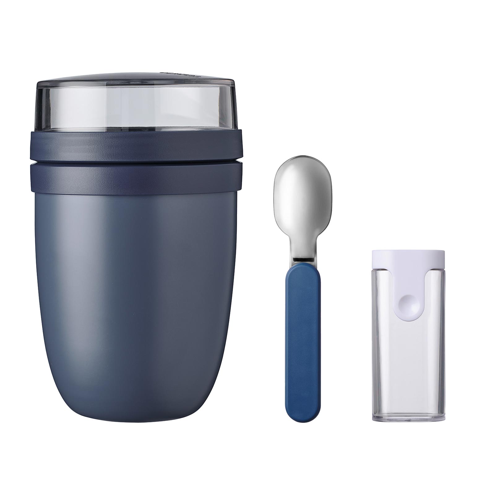 Mepal ELLIPSE Thermo-Lunchpot + Faltbarer Löffel Nordic Denim - A 