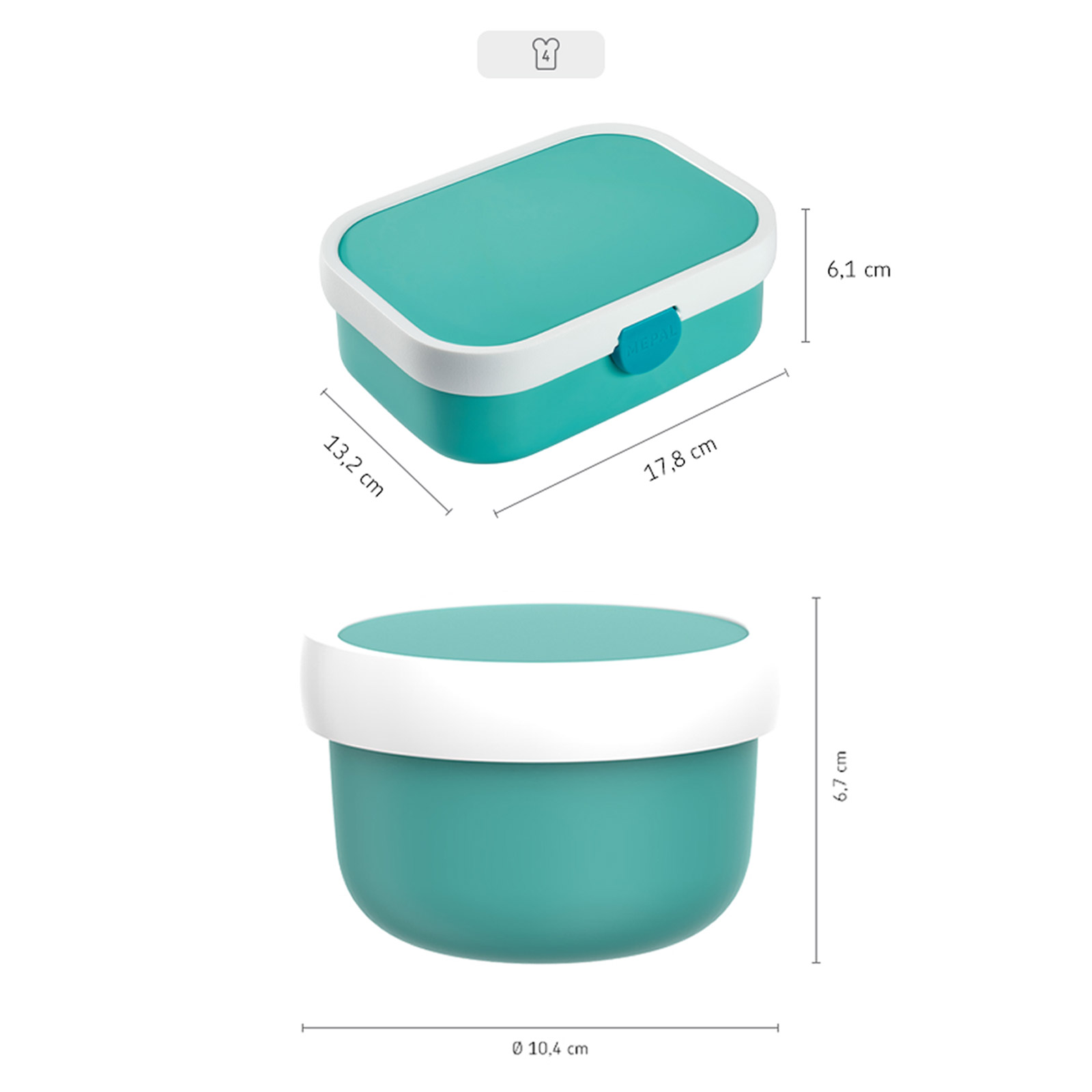 Mepal CAMPUS Obst- und Bentobox Wild Tiger