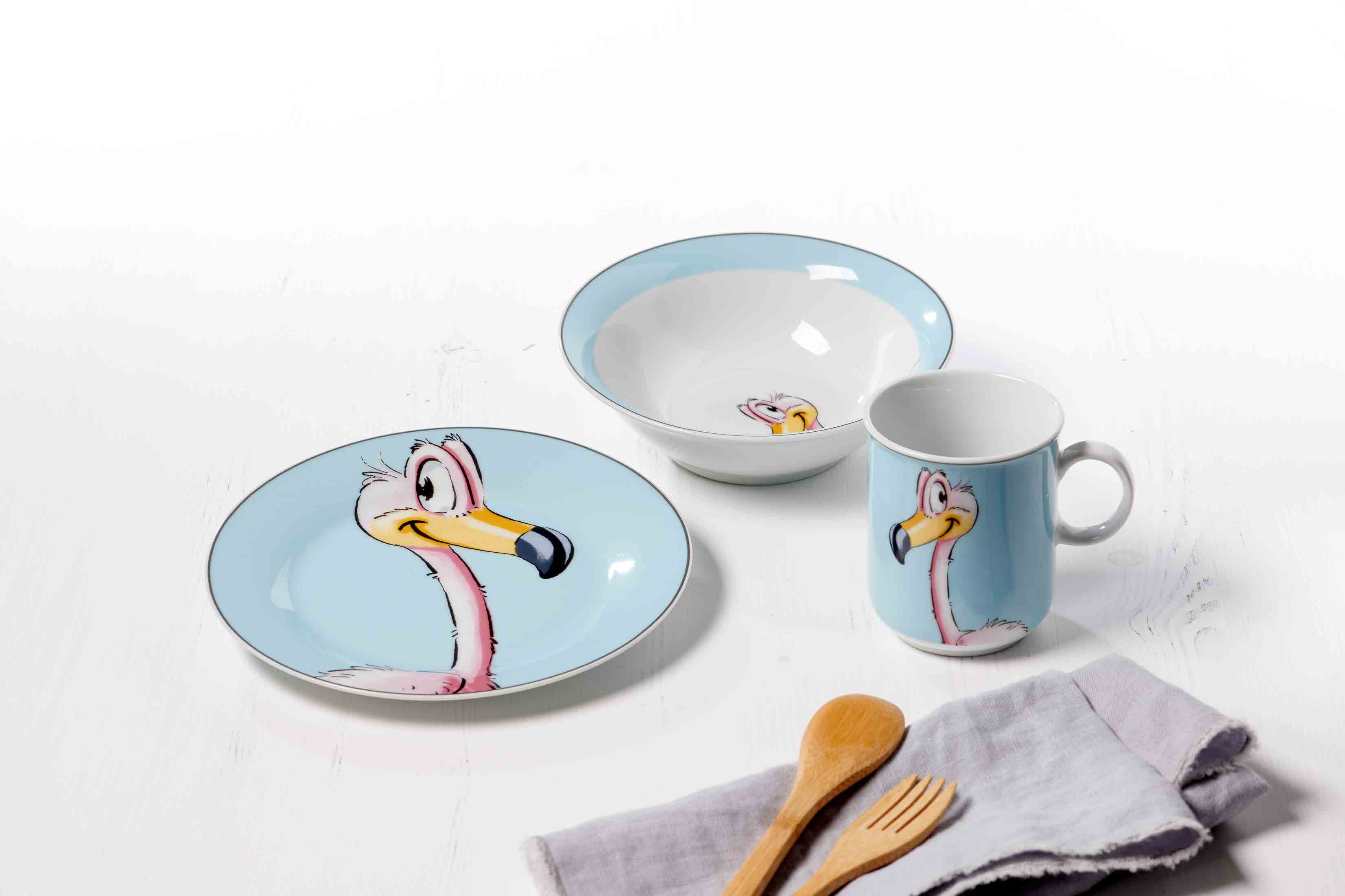 Ritzenhoff & Breker HAPPY ZOO Teller ø 19 cm Flamingo - DS