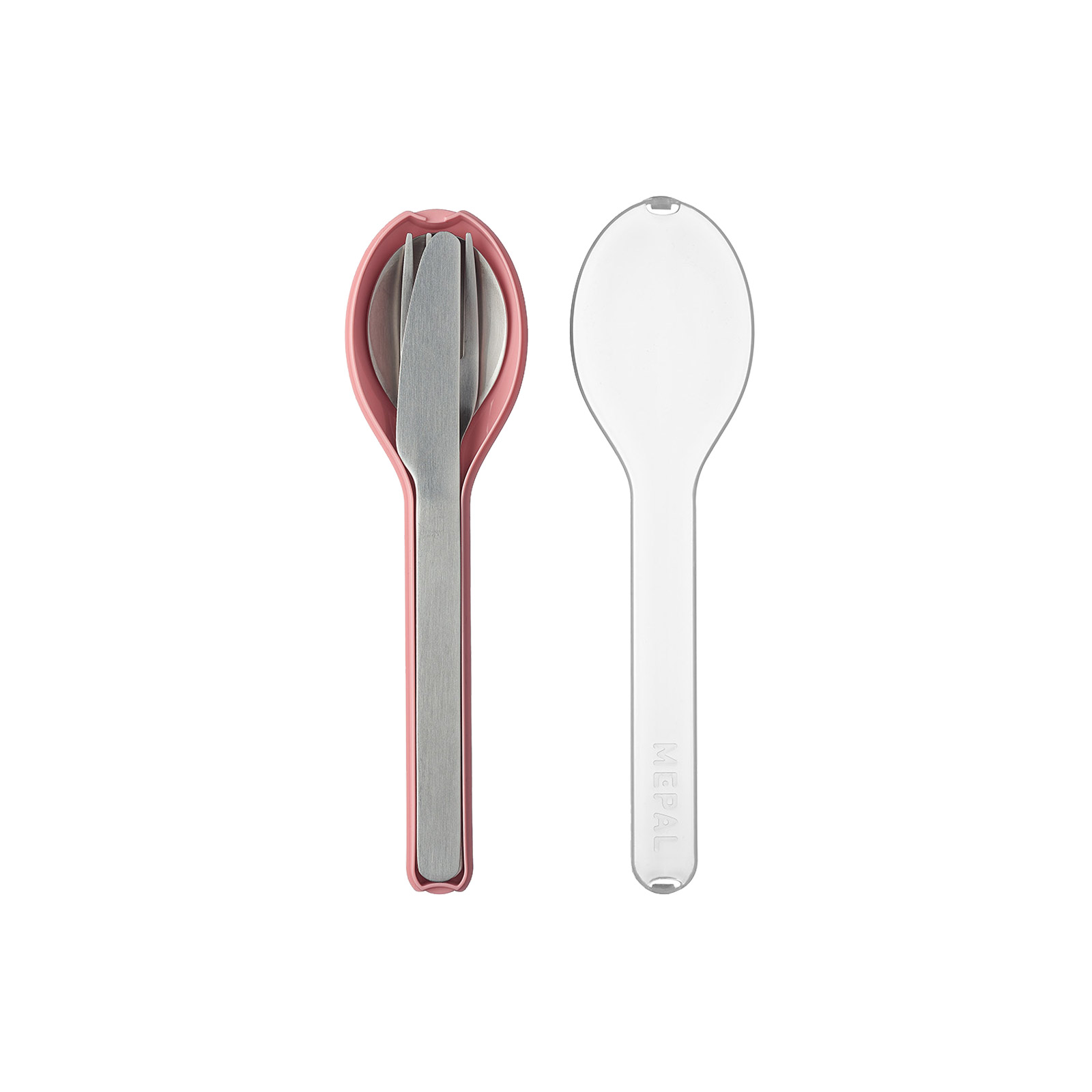 Mepal ELLIPSE Besteck-Set 3-teilig Nordic Pink - A 