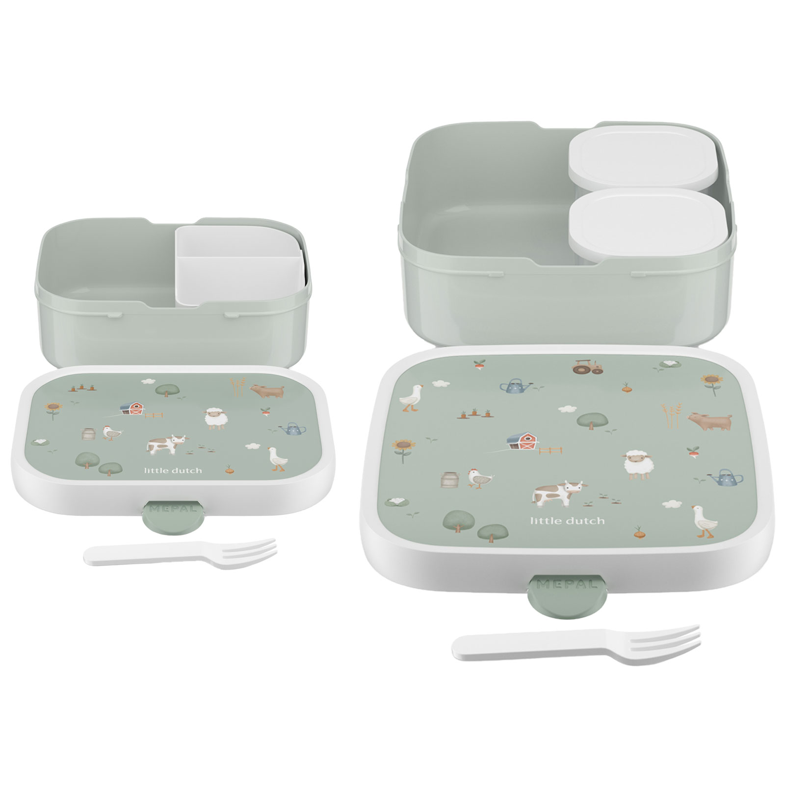 Mepal CAMPUS Brotdosen-Set mit Gabel Little Farm (2025)