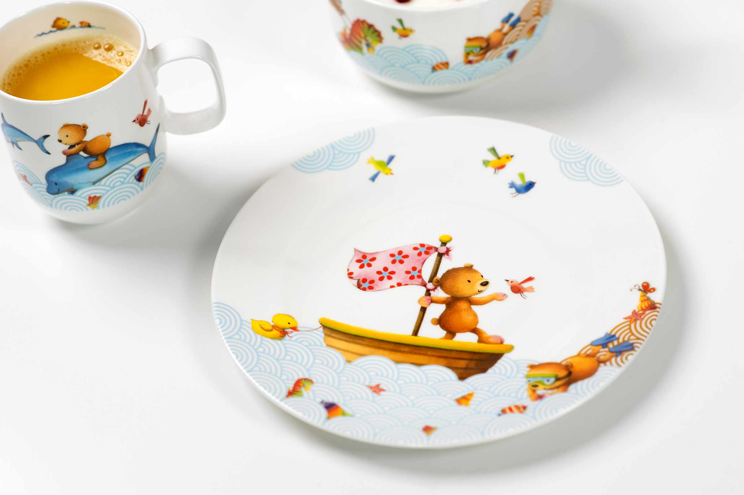 Villeroy & Boch HAPPY AS A BEAR Kinderteller flach - NEU - A 
