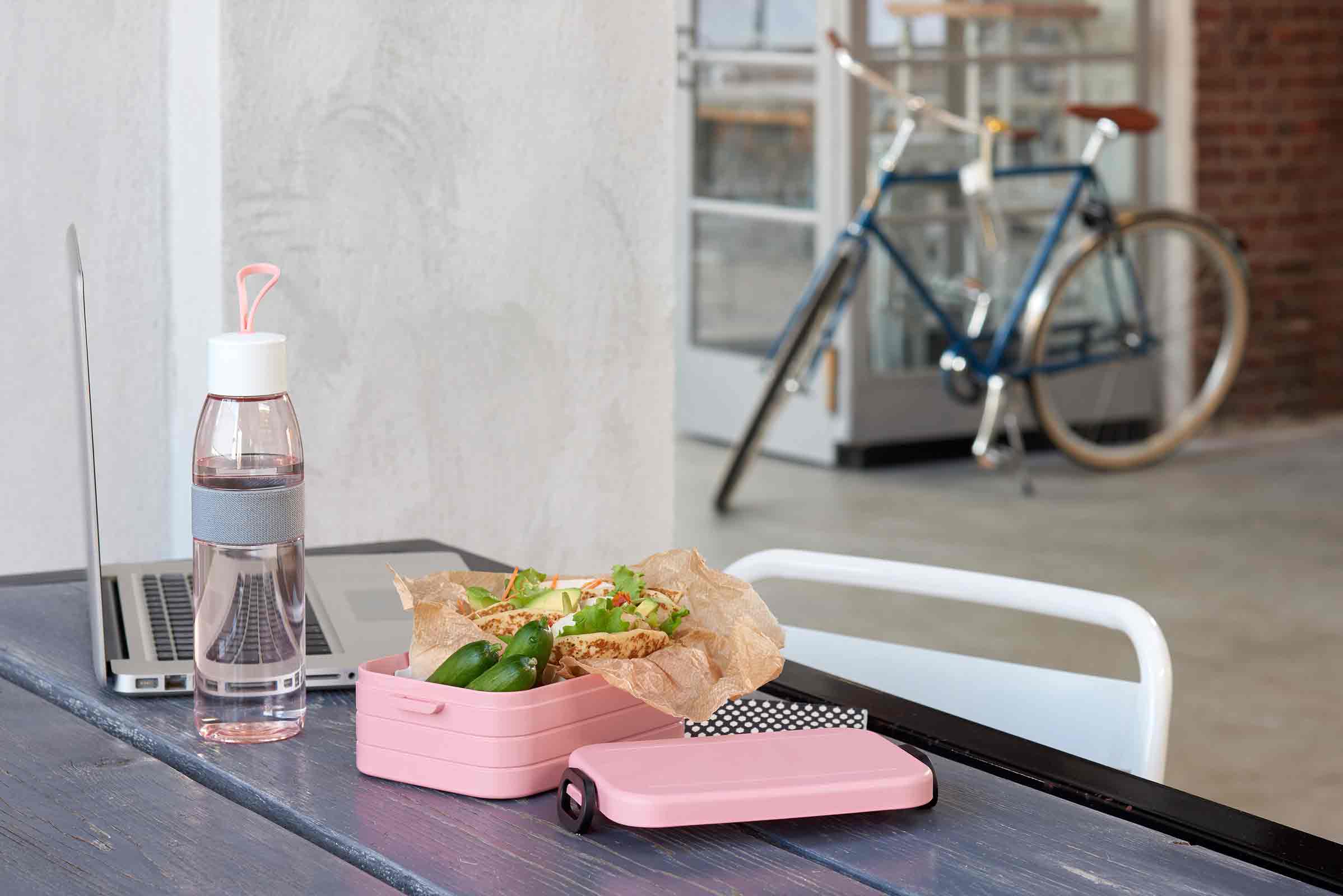 Mepal Ellipse + TAB Lunchset Large Nordic Pink - A 