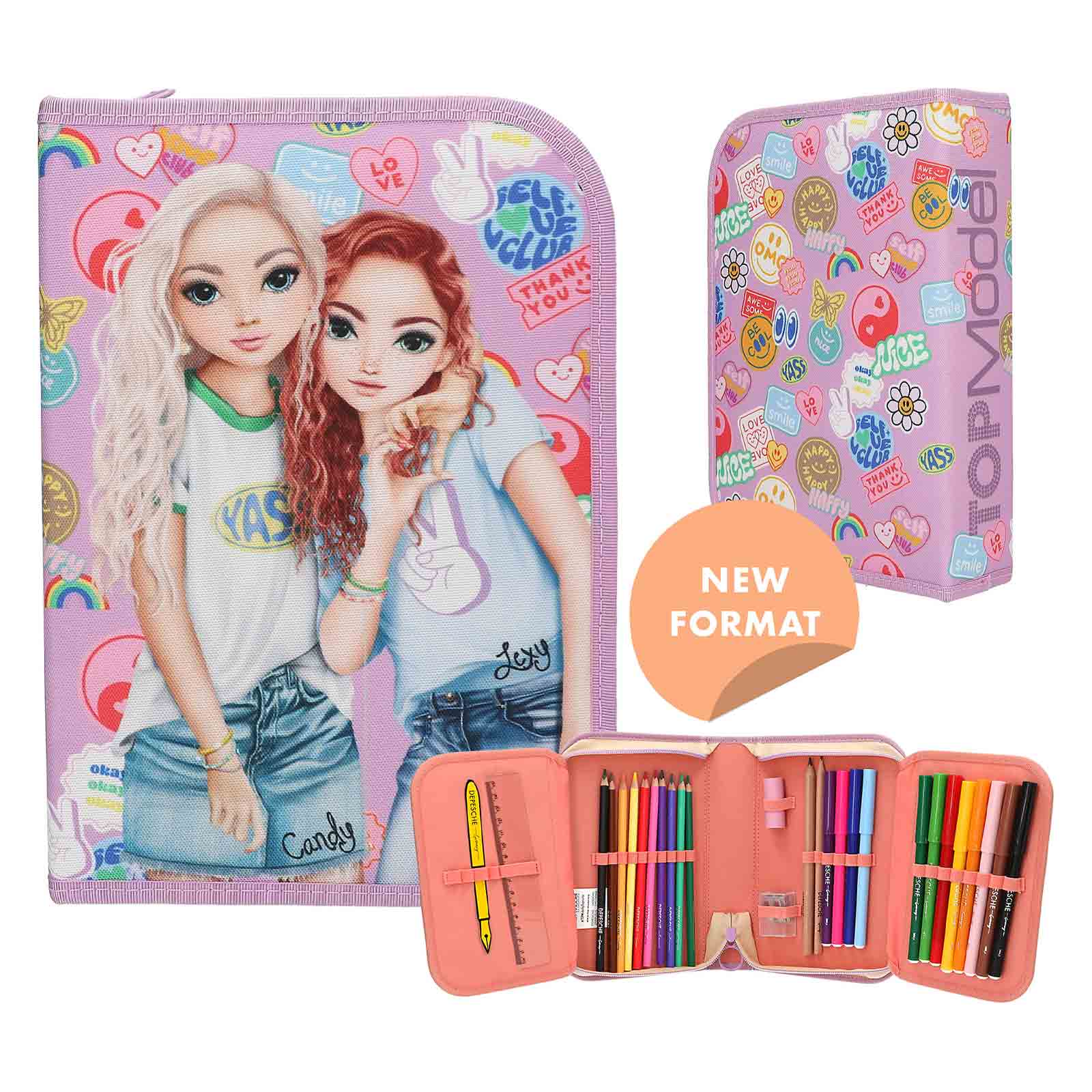 TOPModel Deluxe Federtasche GIRL POWER inkl. Stifte
