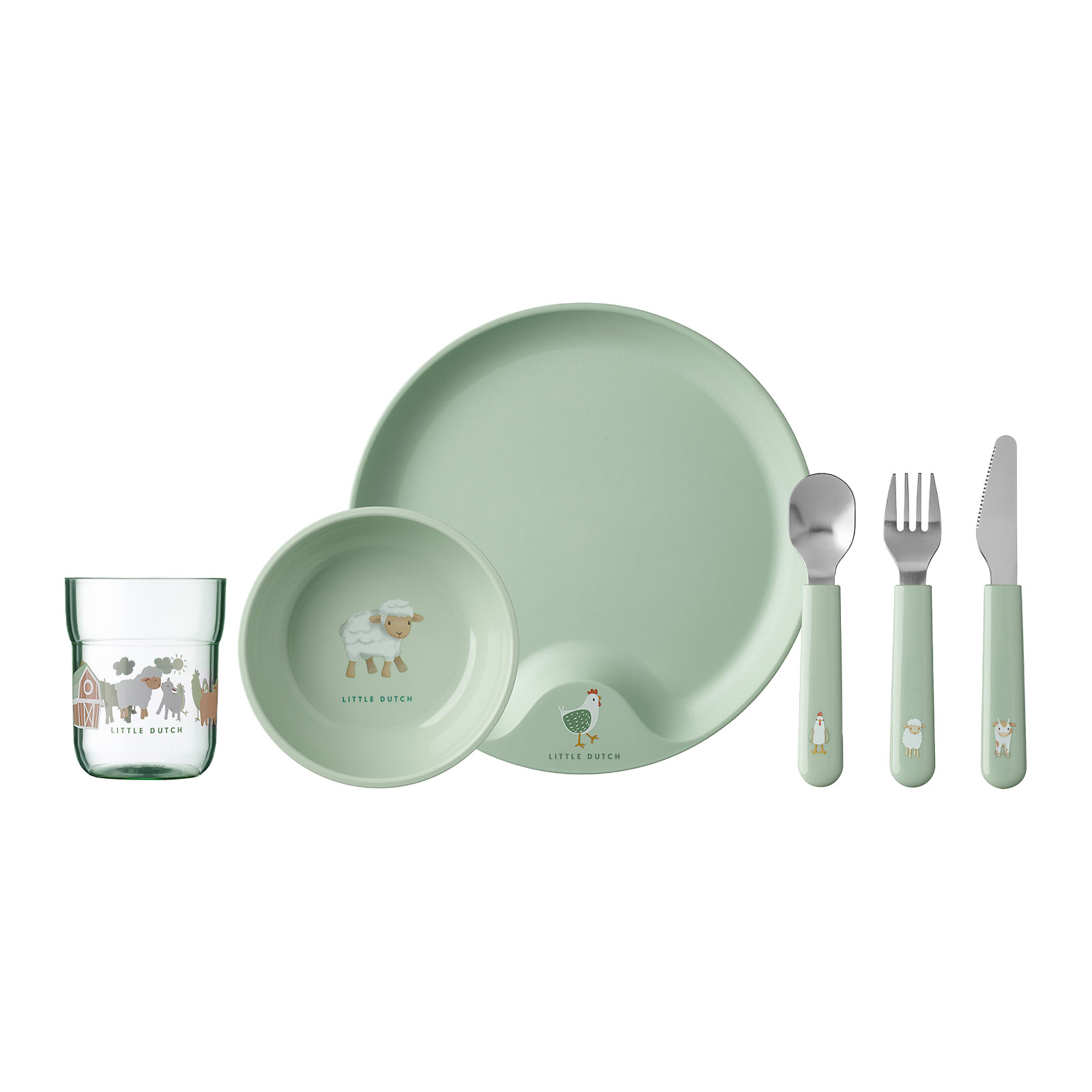 Mepal MIO Kindergeschirrset Little Farm 6-teilig - A 