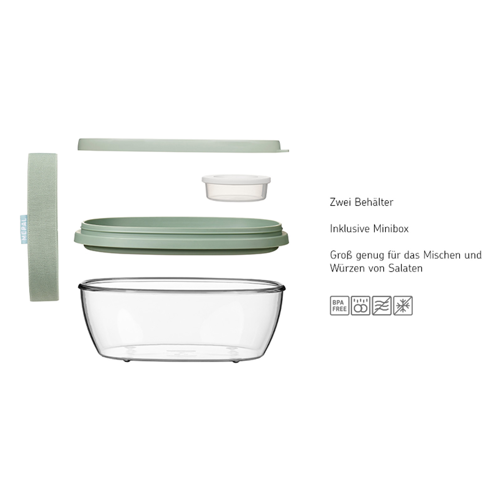 Mepal ELLIPSE Lunchbox Duo Nordic Blue New - A 