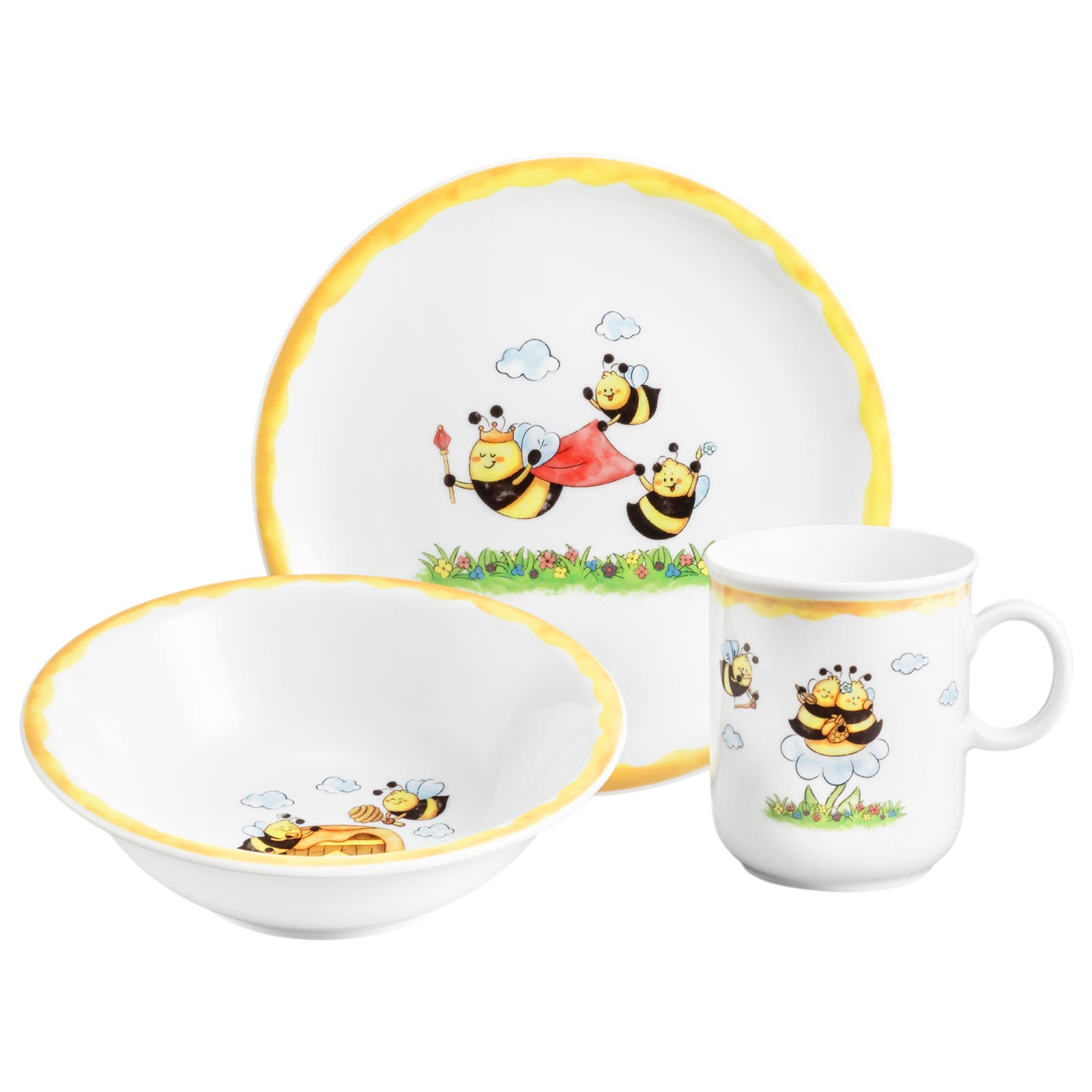 Seltmann Weiden Compact Kindergeschirr Set 3-teilig - Fleißige Bienen