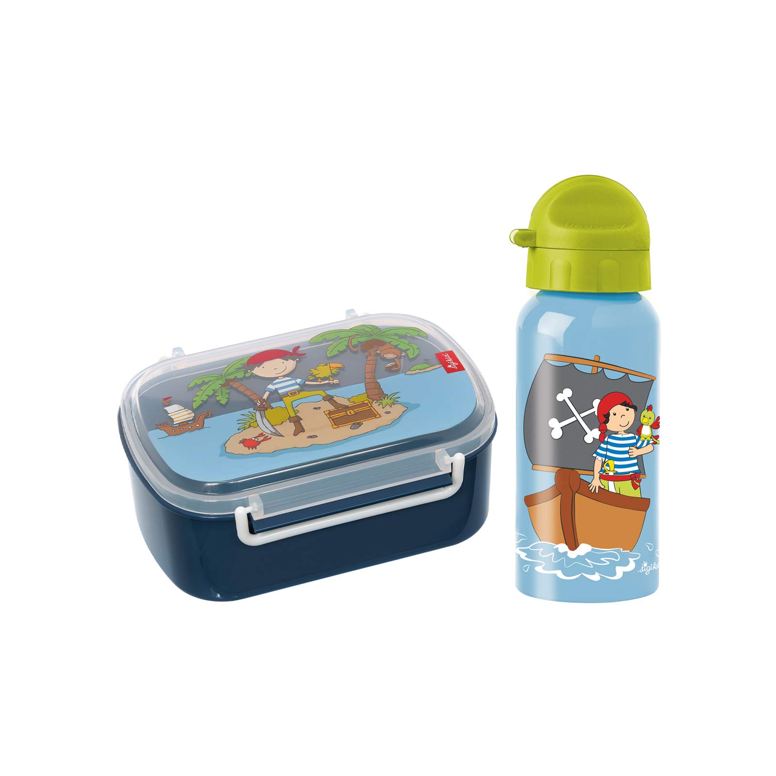 Sigikid Kinder Lunchset Sammy Samoa Insel 2-teilig - A 