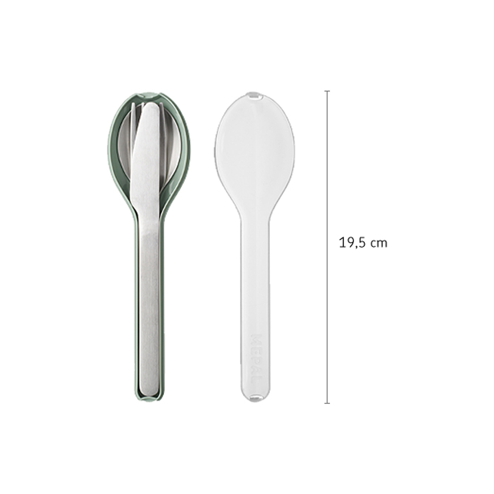 Mepal ELLIPSE Besteck-Set 3-teilig Nordic Pink - A 