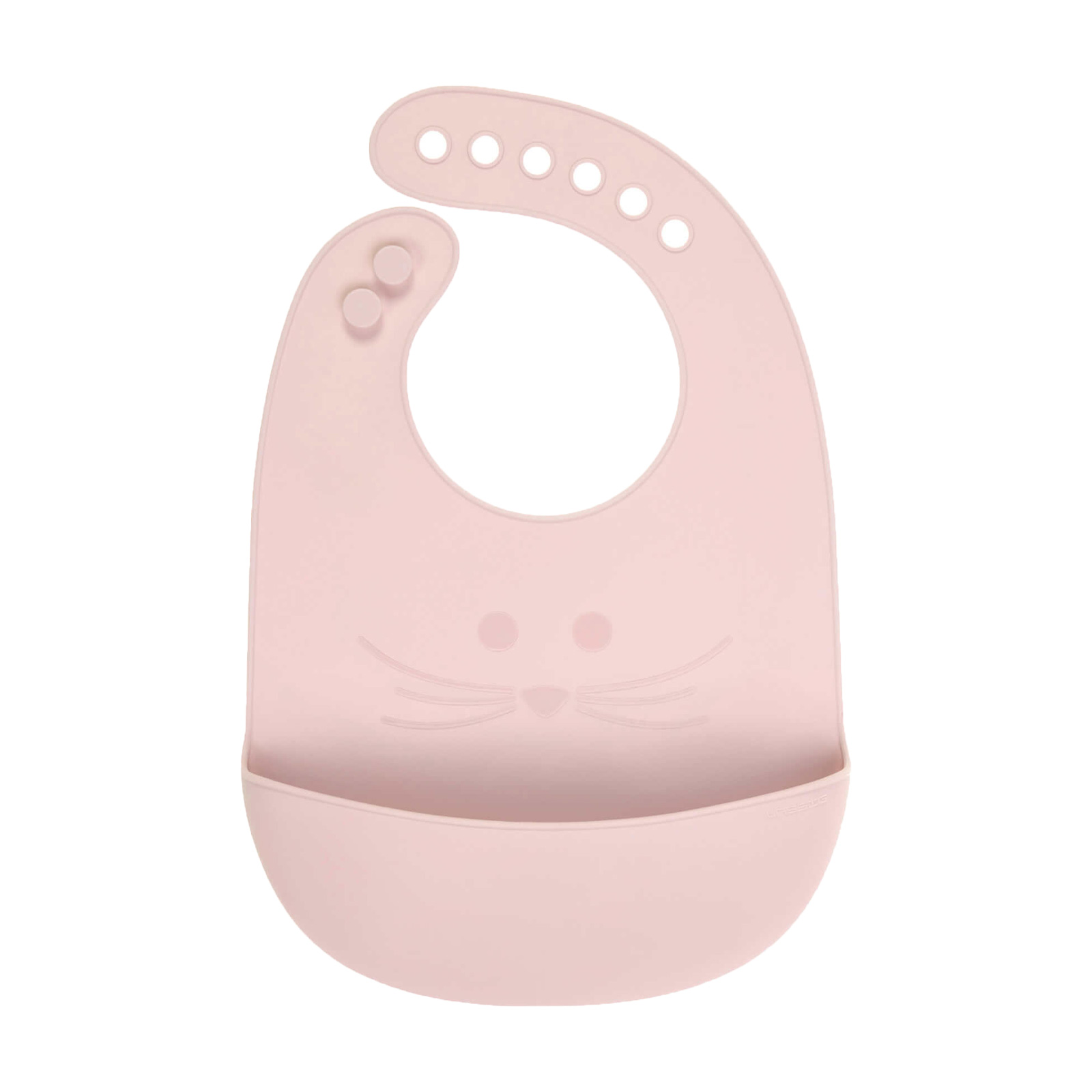 Lässig Silikon Lätzchen Little Chums Maus rosa - A 