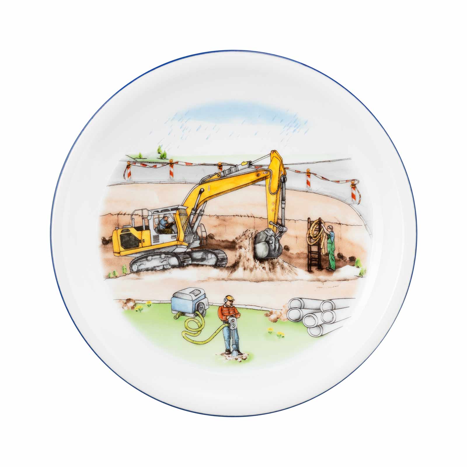 Seltmann Weiden Compact Kindergeschirr Set 3-teilig - Auf der Baustelle