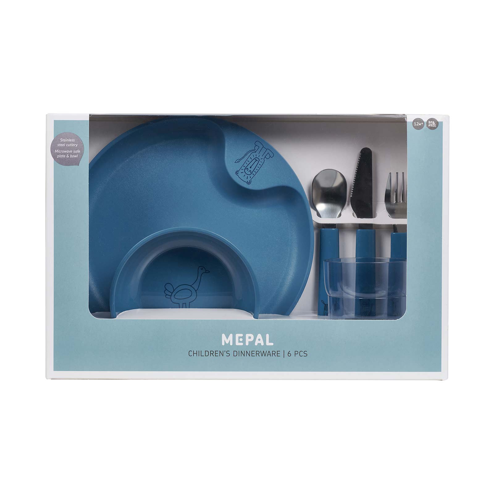Mepal MIO Kindergeschirrset deep blue 6-teilig - A 