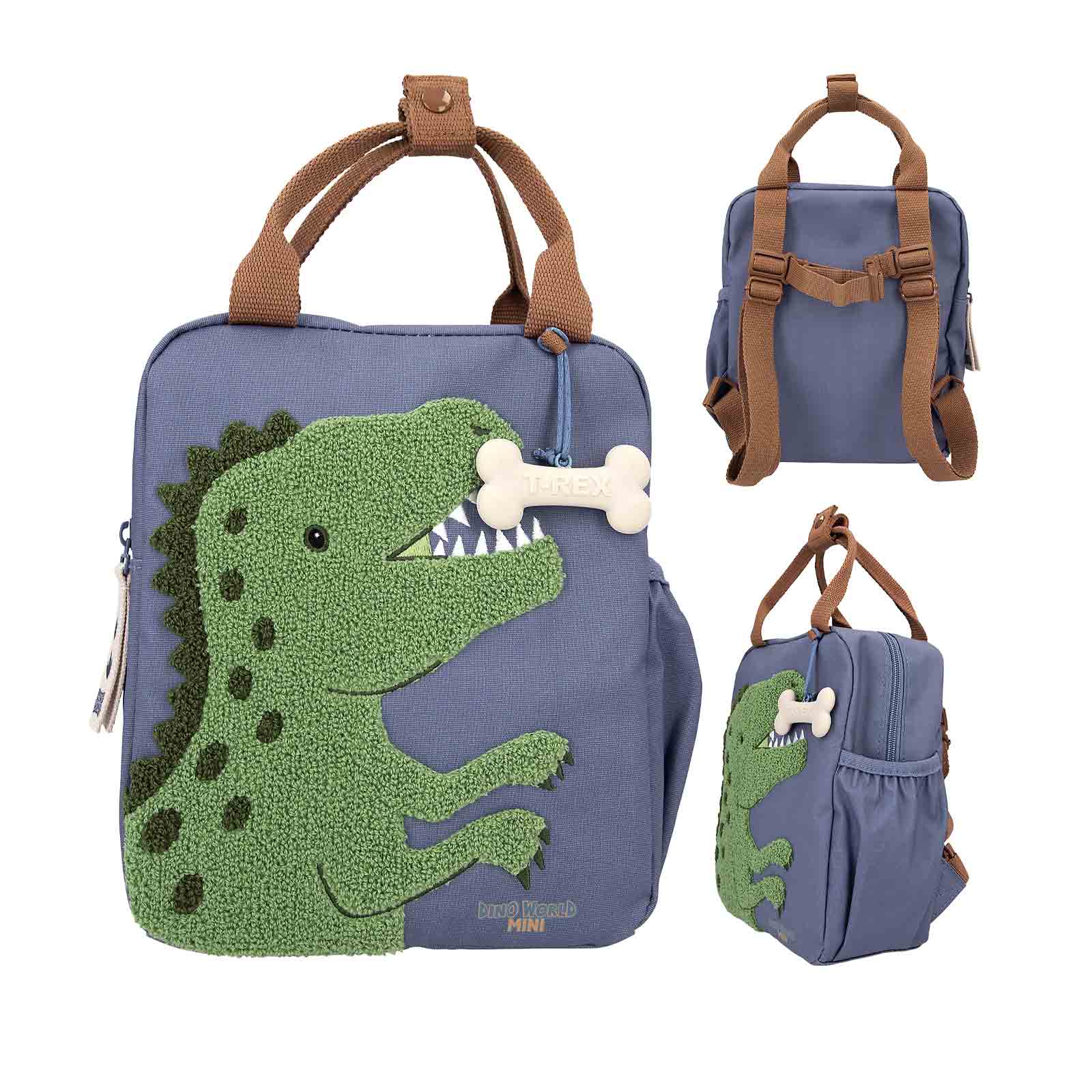 Dino World Rucksack Dino Mini 23 x 20 cm blau